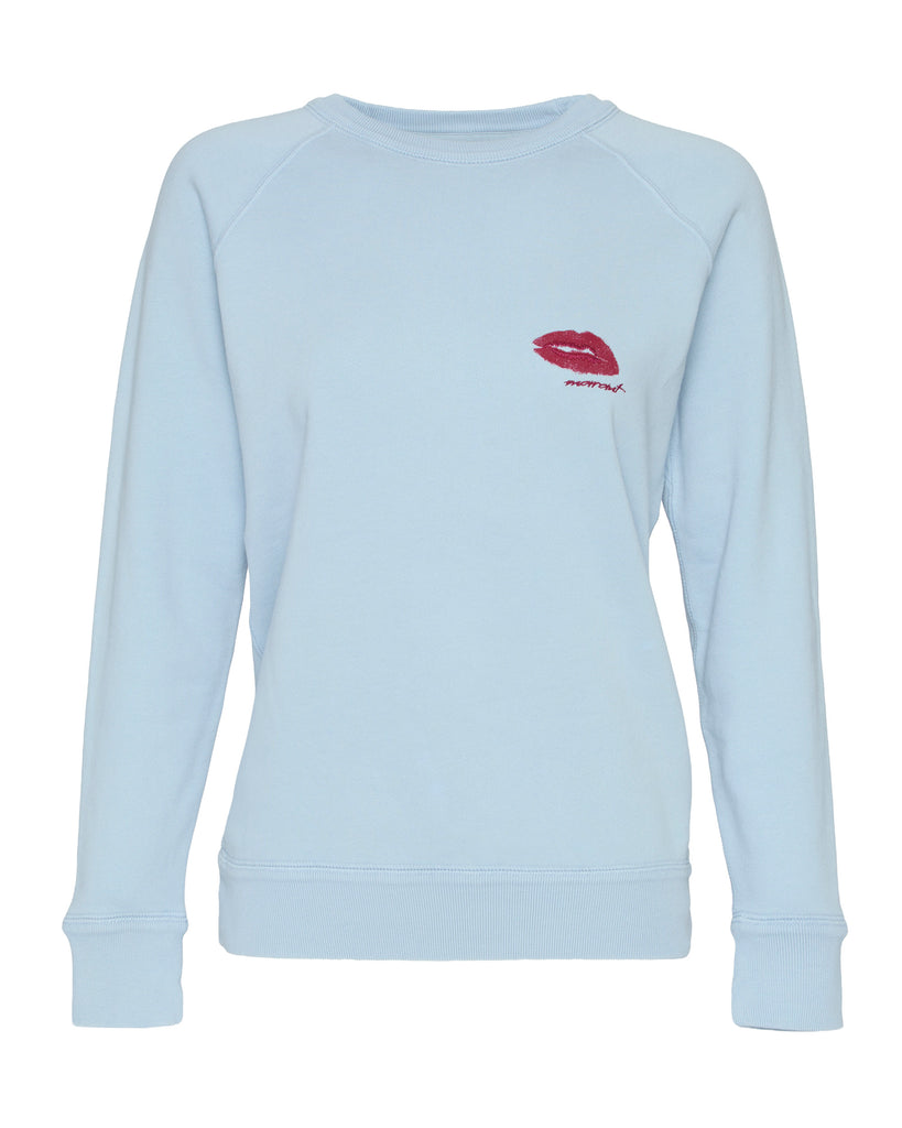 ISABEL MARANT ETOILE Millyny Bisou Sweatshirt in Powder Blue