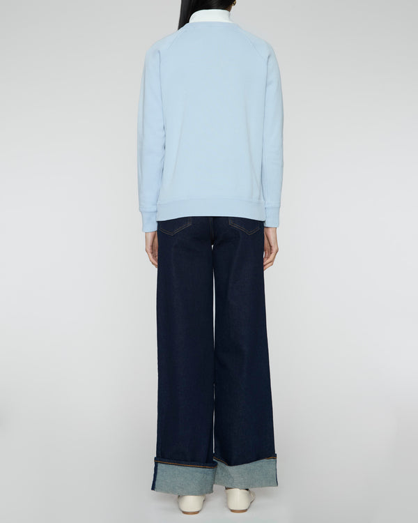 ISABEL MARANT ETOILE Millyny Bisou Sweatshirt in Powder Blue