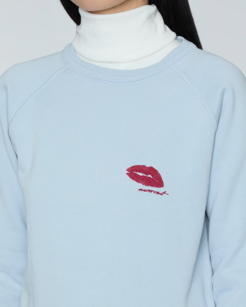 ISABEL MARANT ETOILE Millyny Bisou Sweatshirt in Powder Blue