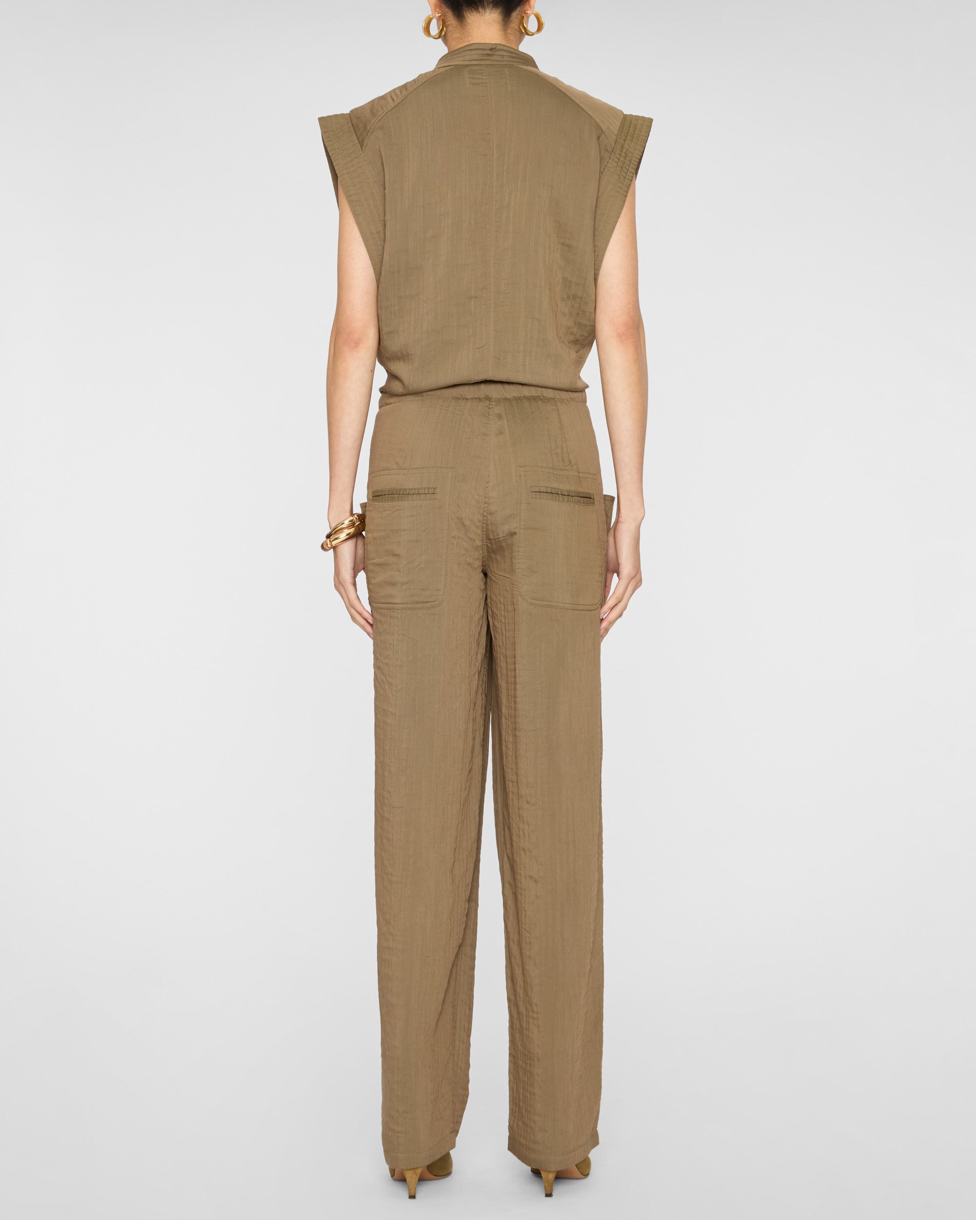 ISABEL MARANT ETOILE Suzie Jumpsuit in Khaki– Capsule Shop