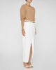 Kelaya Crew Neck Puff Sleeve Sweater in Camel