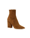 Isla Cacao Suede Slim Ankle Bootie