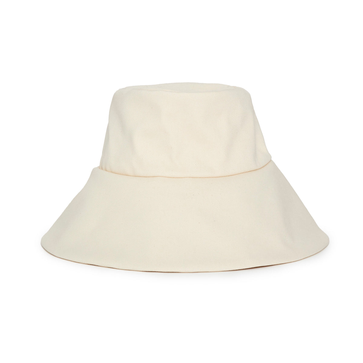 Janessa Leone Cotton Packable Hat in Off-White. Size Small. Janessa Leone Dayna Hat Off White RS22008 - Free Shipping at  main image 4