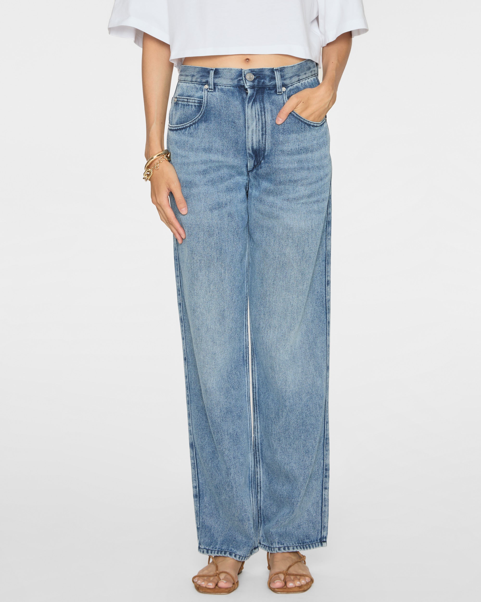 【関税&送料込】Isabel Marant Jeans Denim Jenny ISABEL MARANT ETOILE Jenny Pants in Light Blue– Capsule Shop