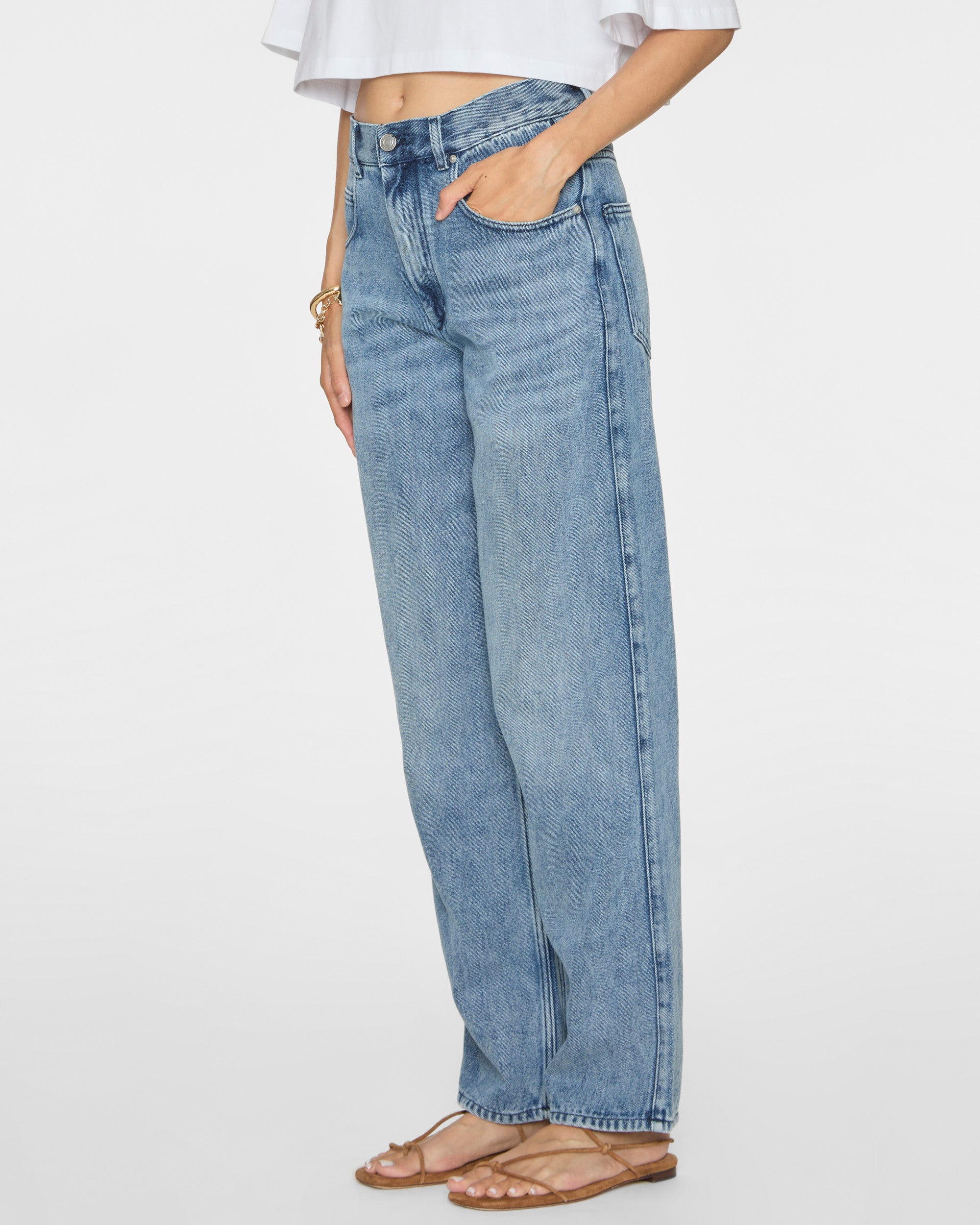 ISABEL MARANT ETOILE Jenny Pants in Light Blue – Capsule Shop