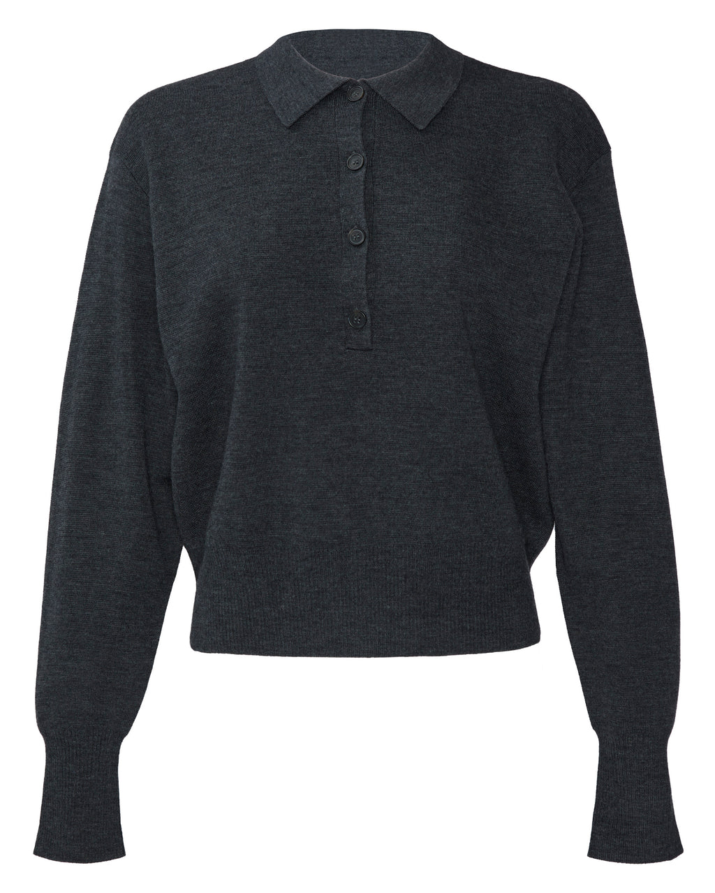 Kari Polo Knit in Grey