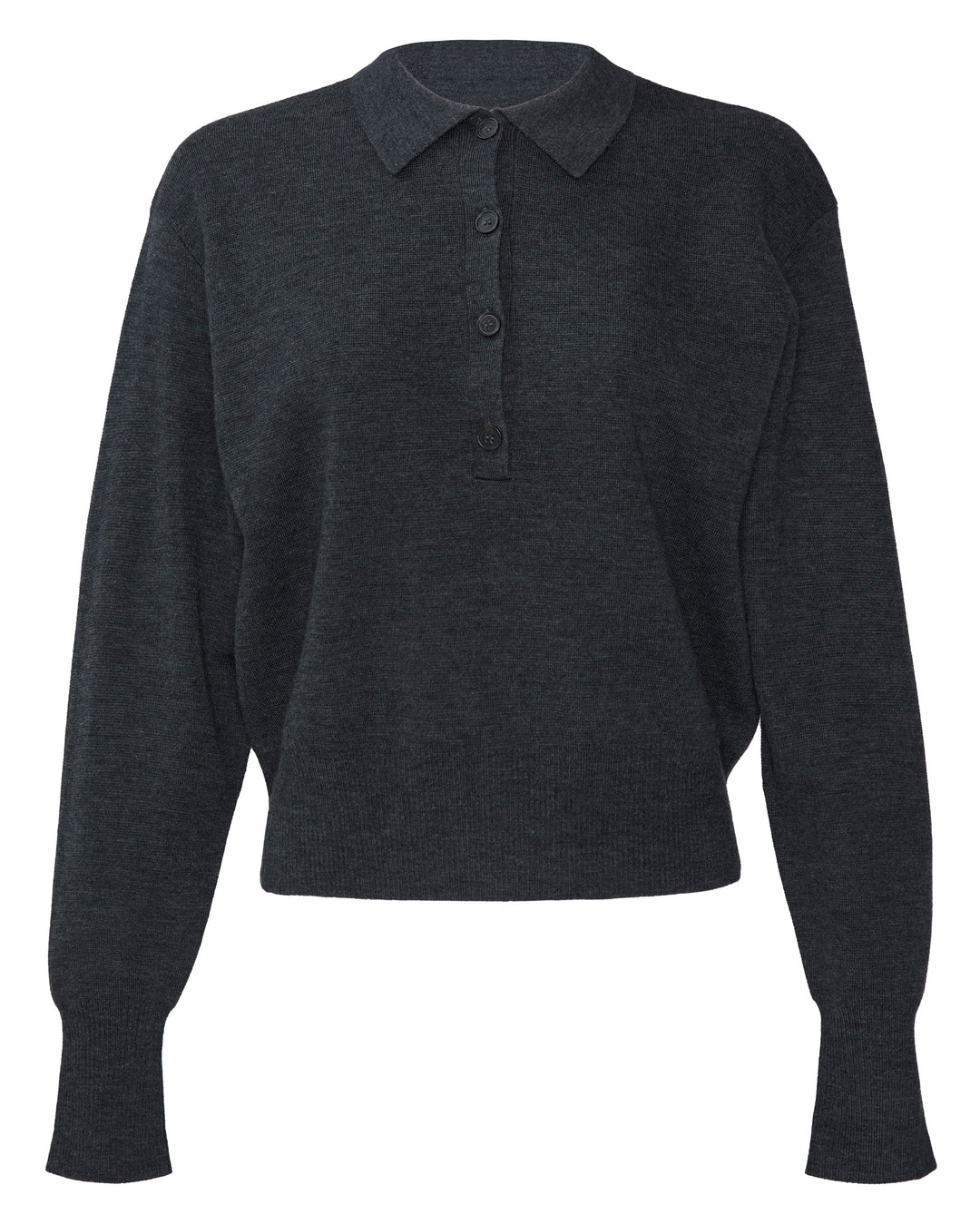 APIECE APART Kari Polo Knit in Grey