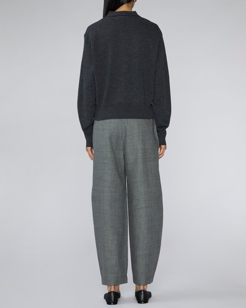 APIECE APART Kari Polo Knit in Grey