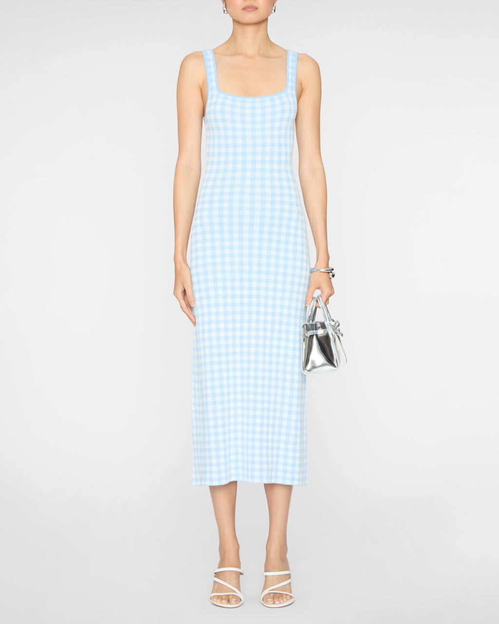 Katie Dress in Sky Gingham