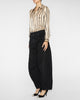 Tyler Long Sleeve Blouse in Almond/Black Stripe