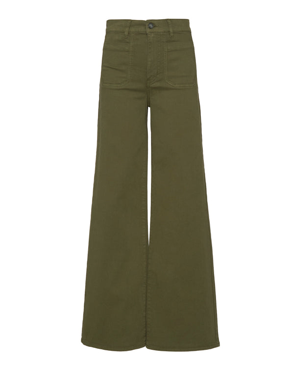 FRAME Le Slim Palazzo Modernist Pocket in Grasshopper