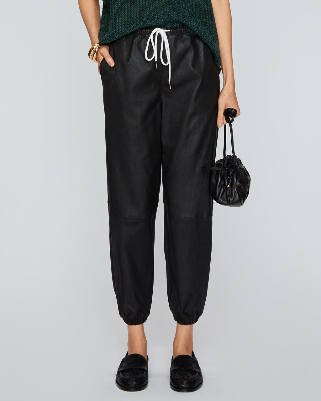 SPRWMN Leather Sweatpants