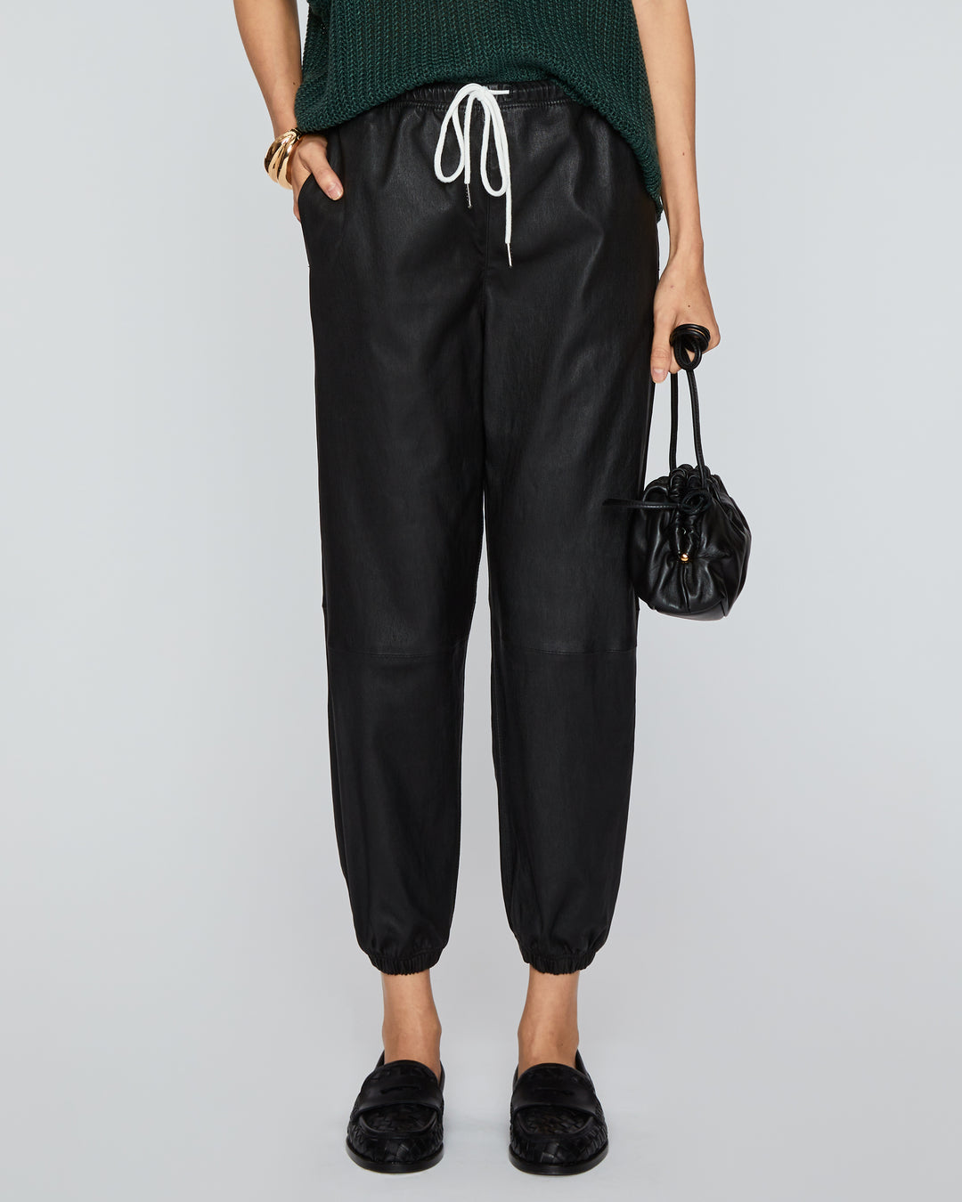 SPRWMN Leather Sweatpants