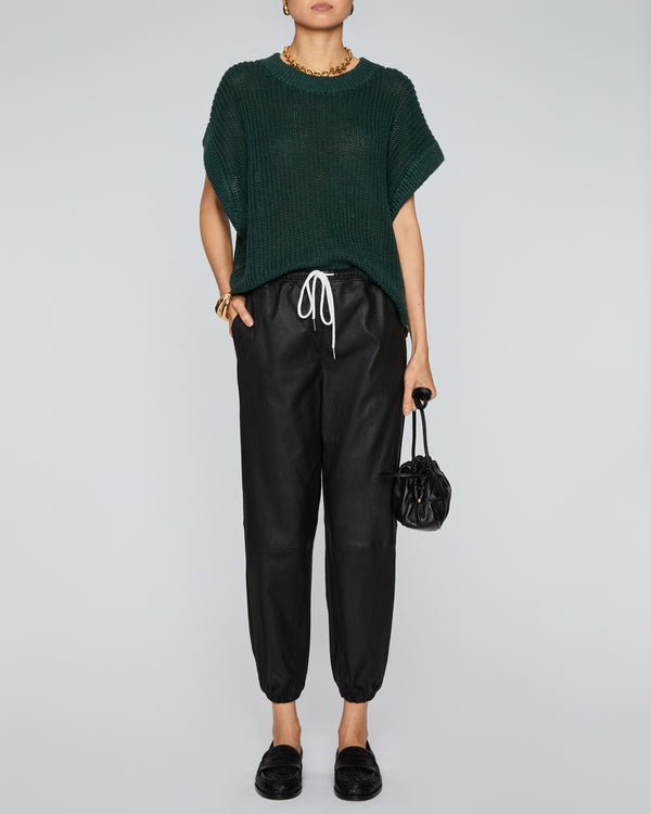 SPRWMN Leather Sweatpants