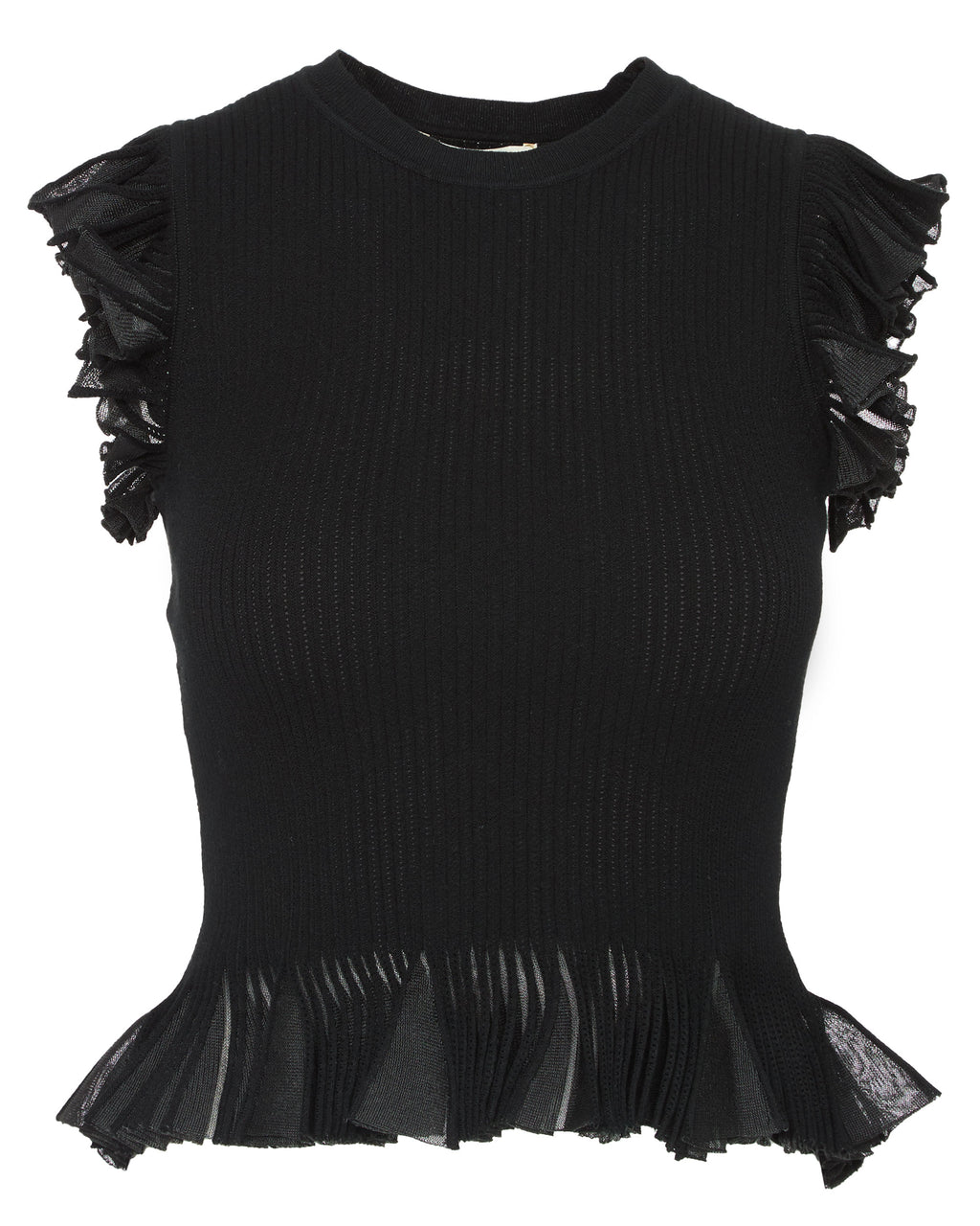 ULLA JOHNSON Leila Top in Noir