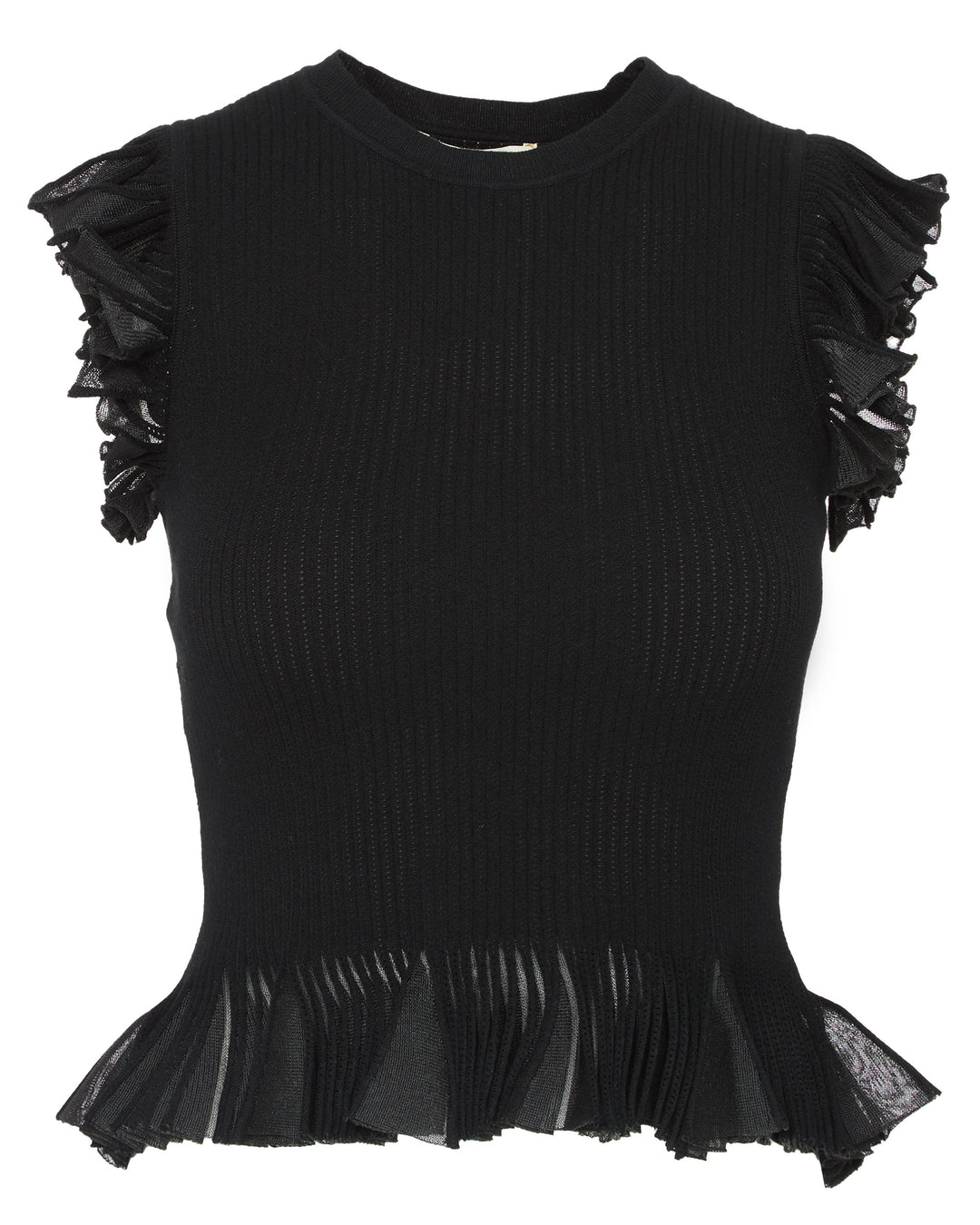 ULLA JOHNSON Leila Top in Noir