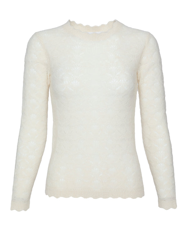 ISABEL MARANT ETOILE Leonette Knit Top in Ecru