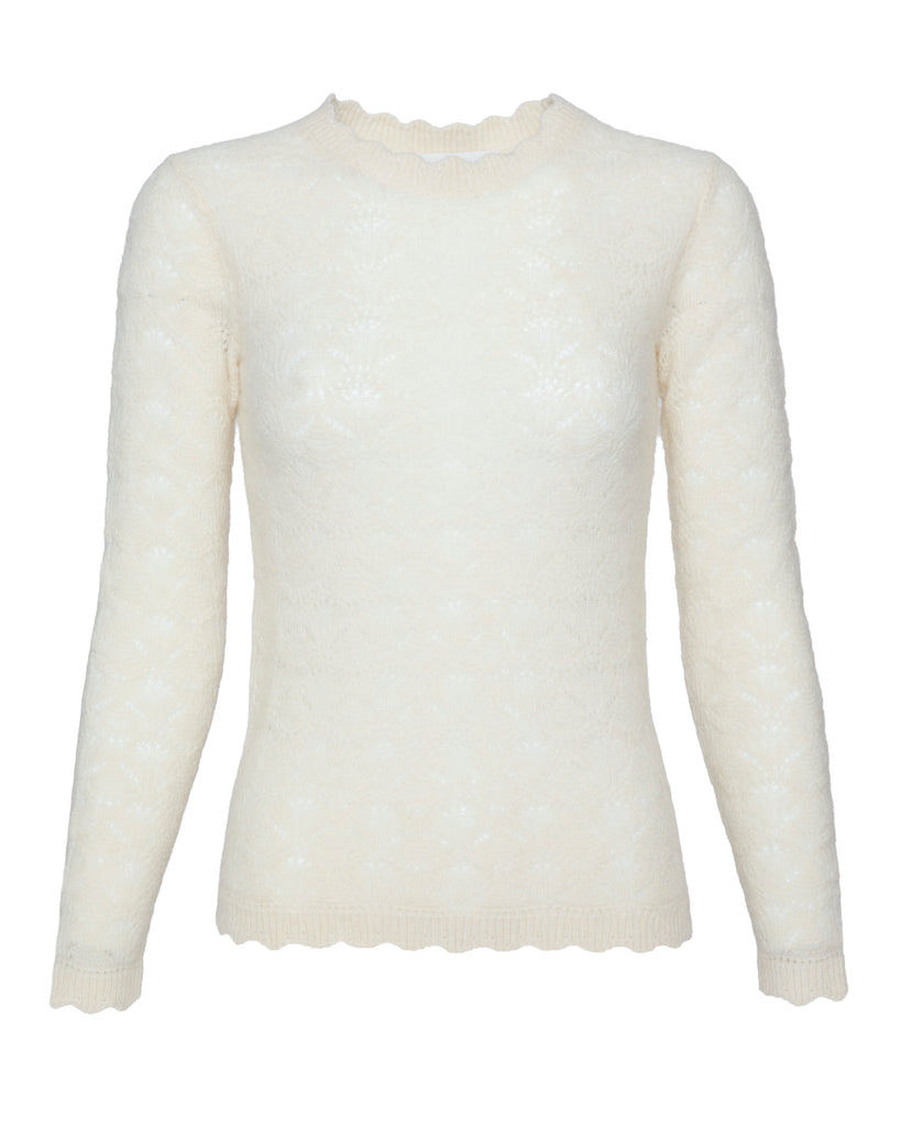 ISABEL MARANT ETOILE Leonette Knit Top in Ecru