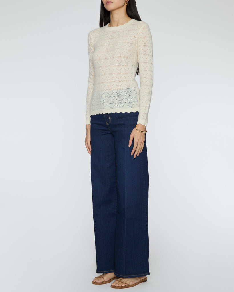 ISABEL MARANT ETOILE Leonette Knit Top in Ecru