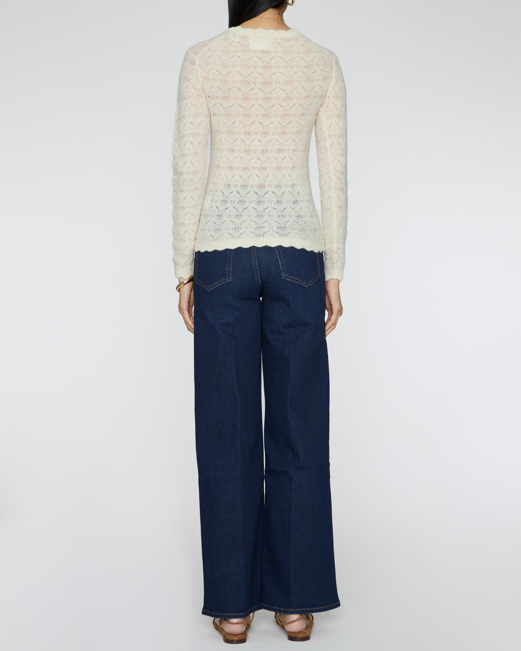 ISABEL MARANT ETOILE Leonette Knit Top in Ecru