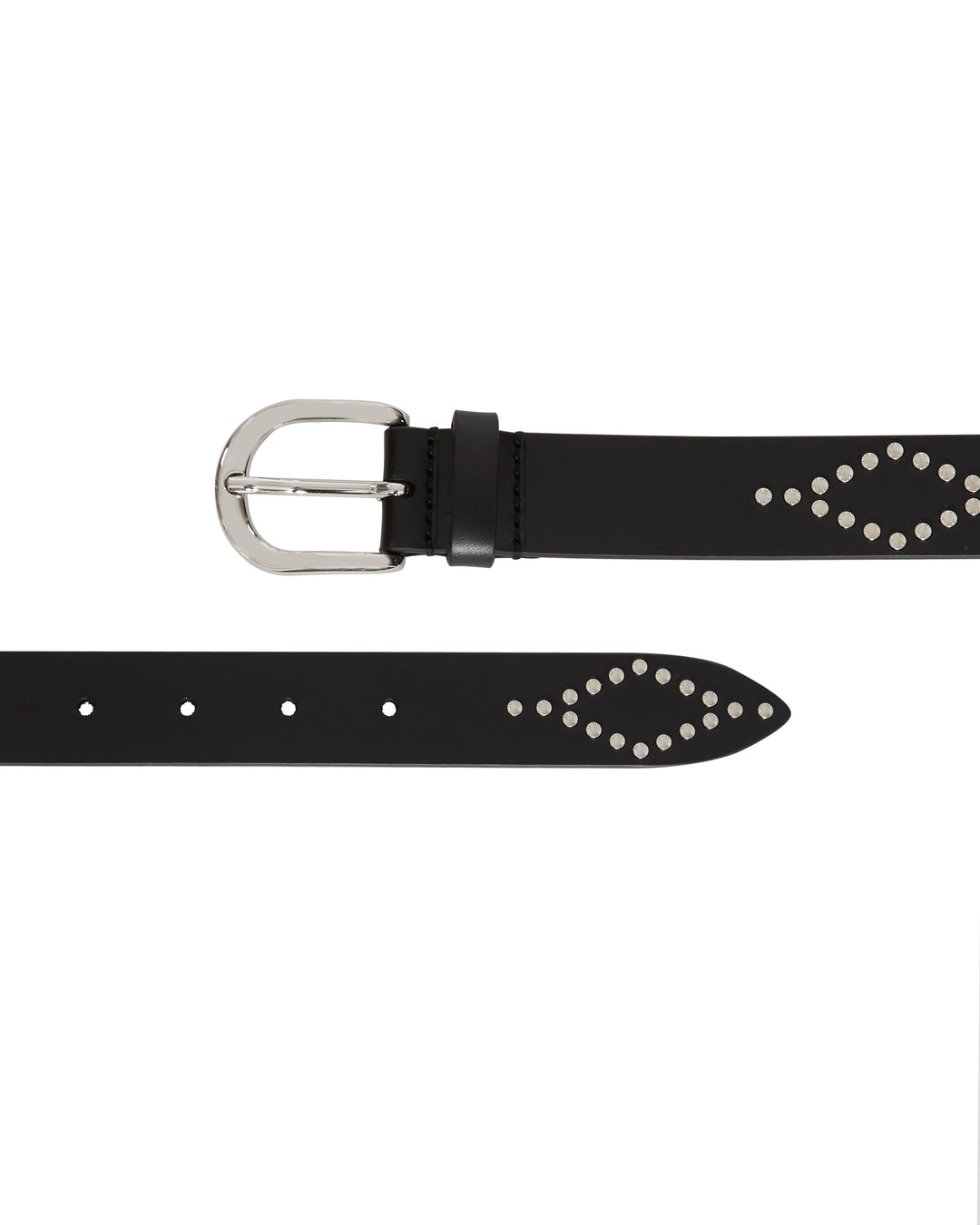 ISABEL MARANT ETOILE Liliana Belt in Black/Silver