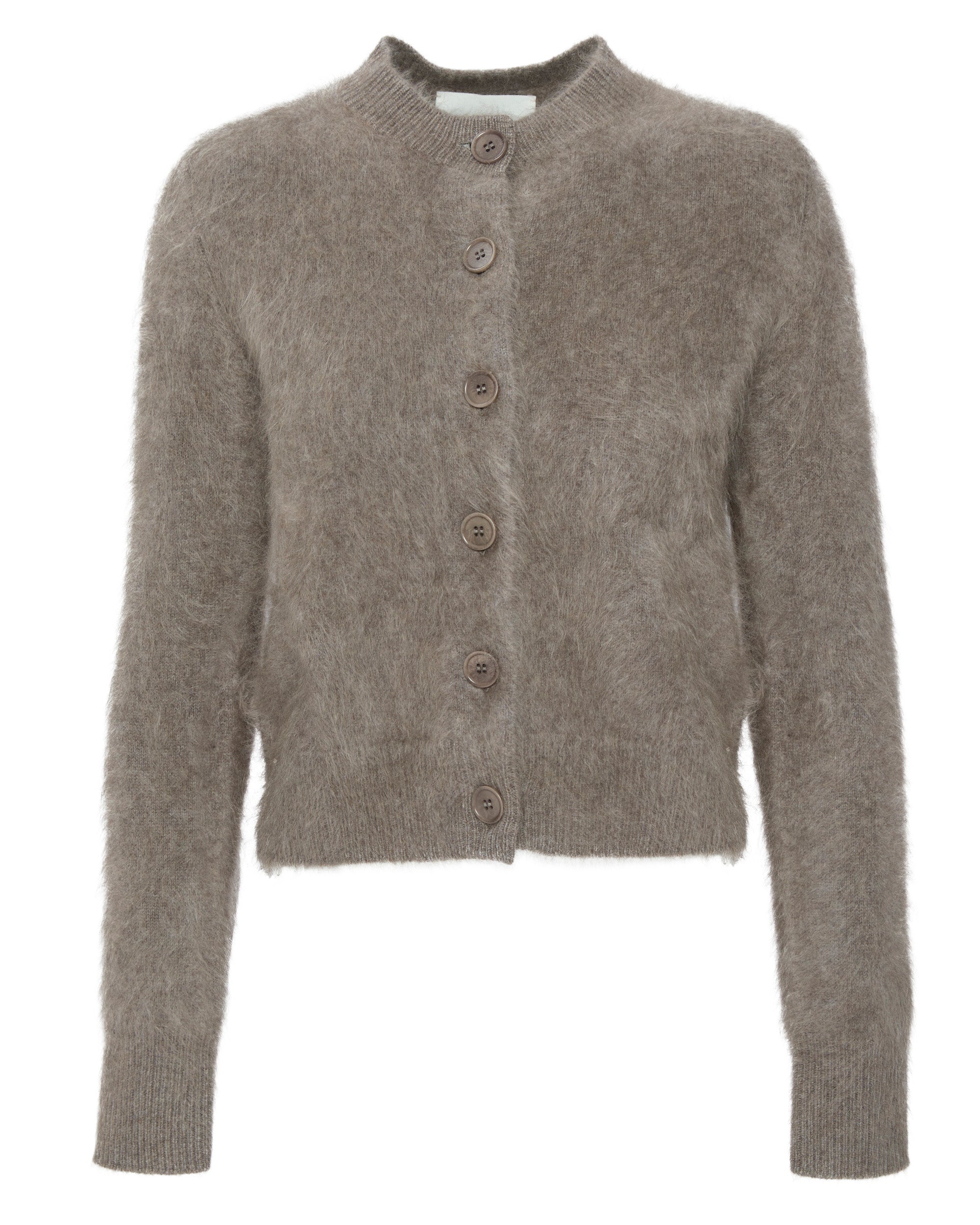 LISA YANG Azalea Cardigan in Truffle Brushed– Capsule Shop