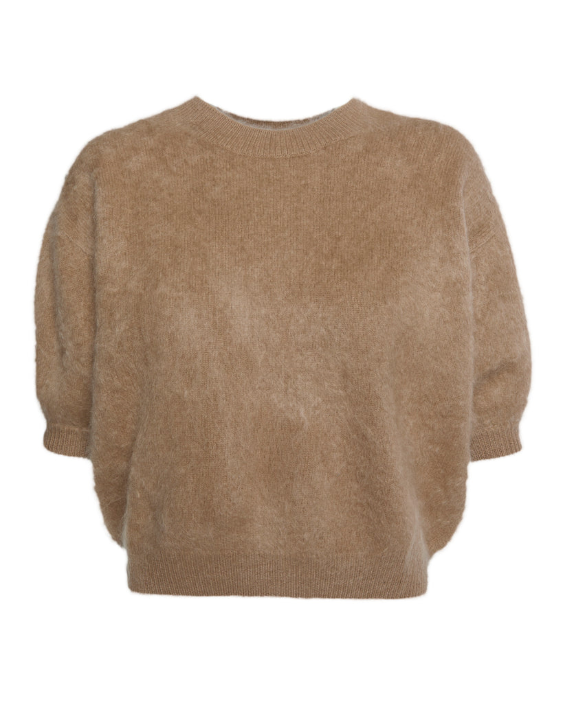 LISA YANG Juniper Sweater in Toffee Brushed