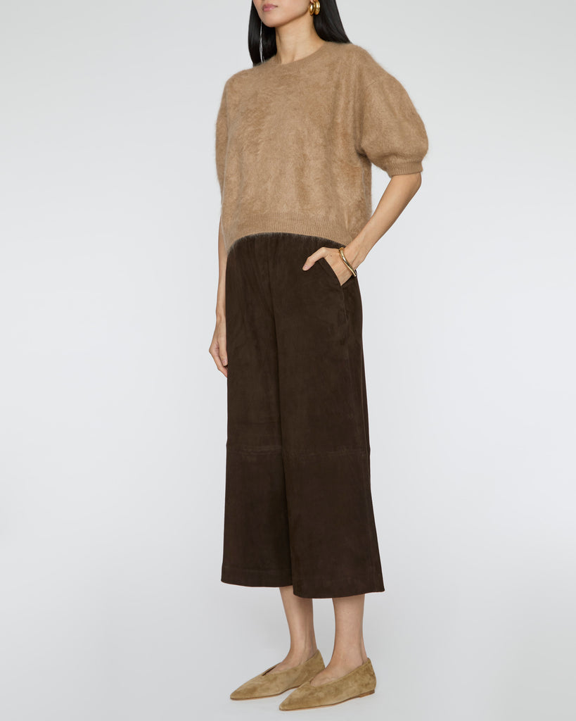 LISA YANG Juniper Sweater in Toffee Brushed