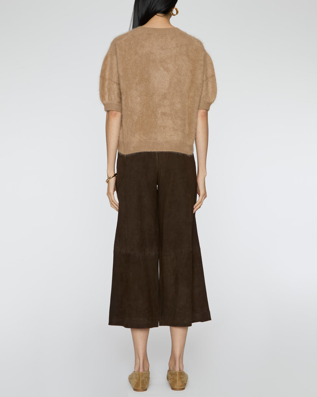 LISA YANG Juniper Sweater in Toffee Brushed