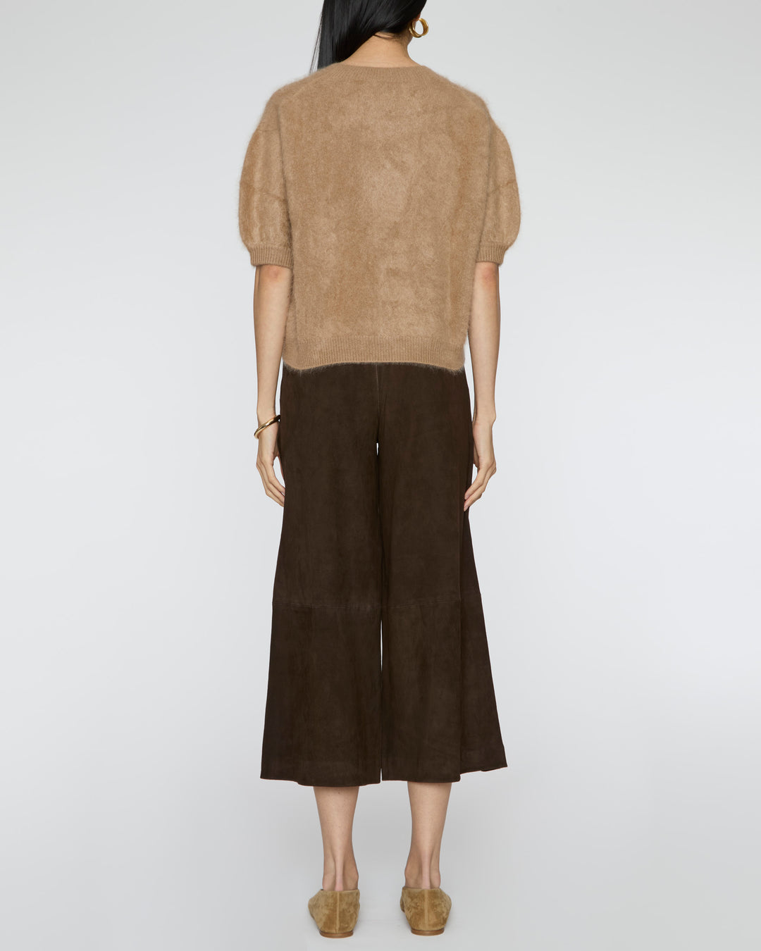 LISA YANG Juniper Sweater in Toffee Brushed