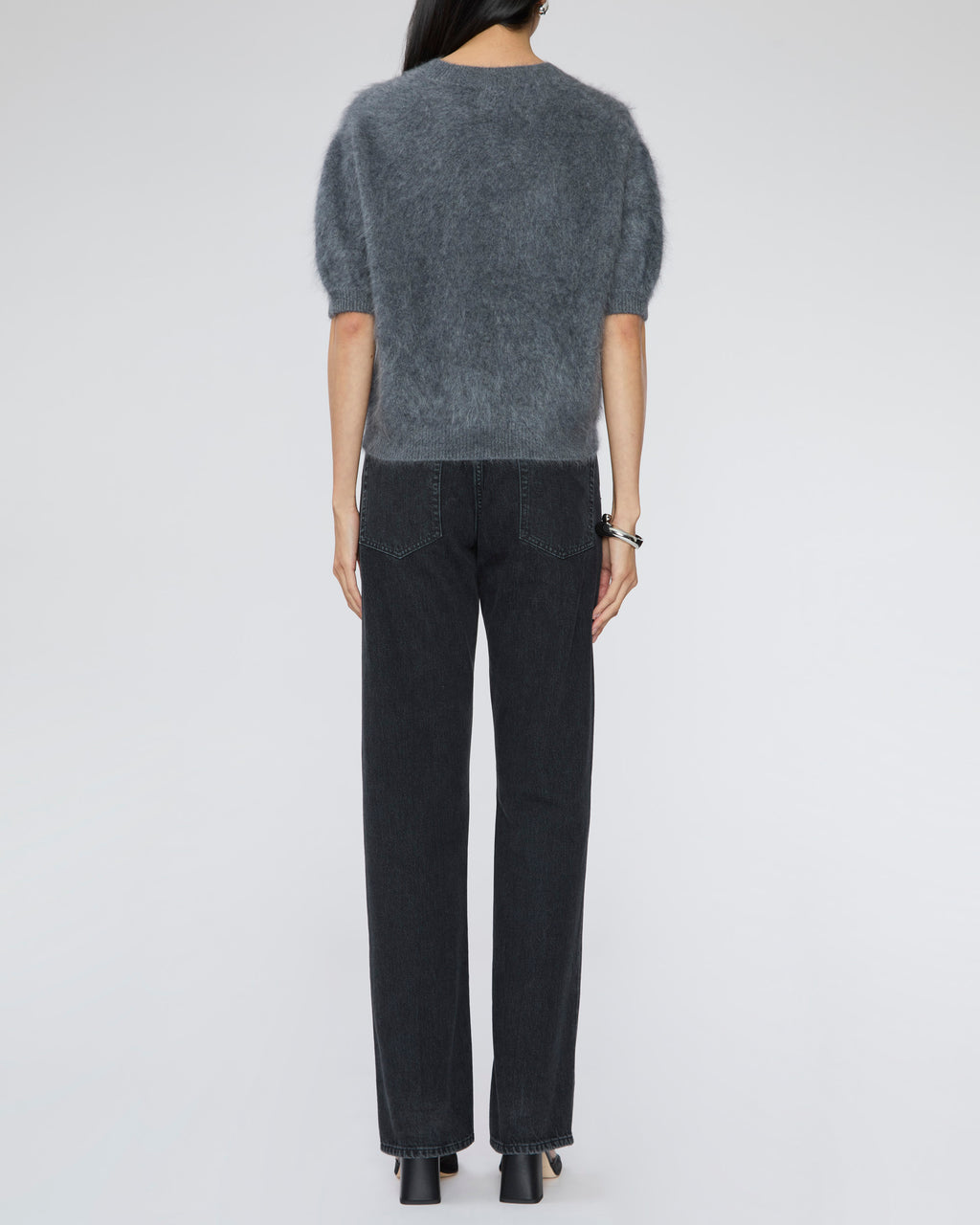 LISA YANG Juniper Sweater in Graphite Brushed
