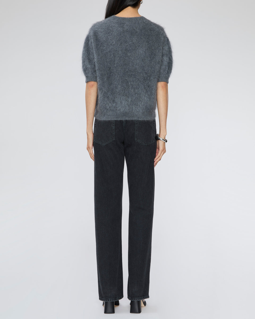 LISA YANG Juniper Sweater in Graphite Brushed
