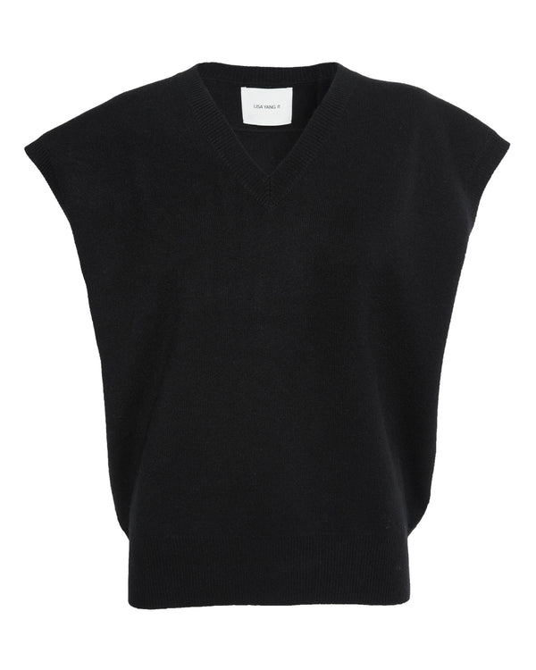 LISA YANG Navarra Vest in Black
