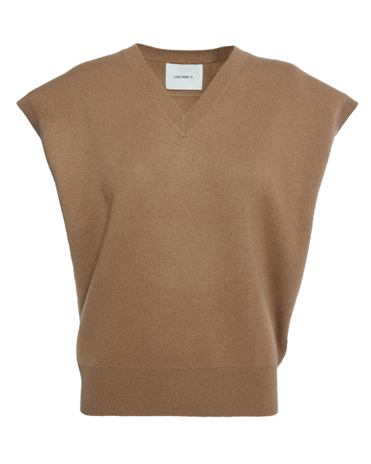 LISA YANG Navarra Vest in Toffee