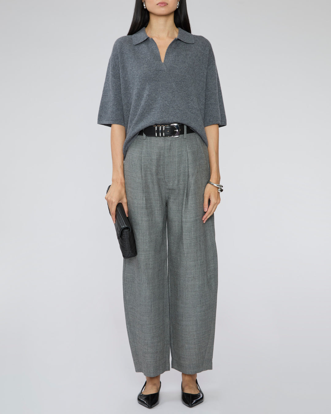 LISA YANG Neela T-Shirt in Graphite