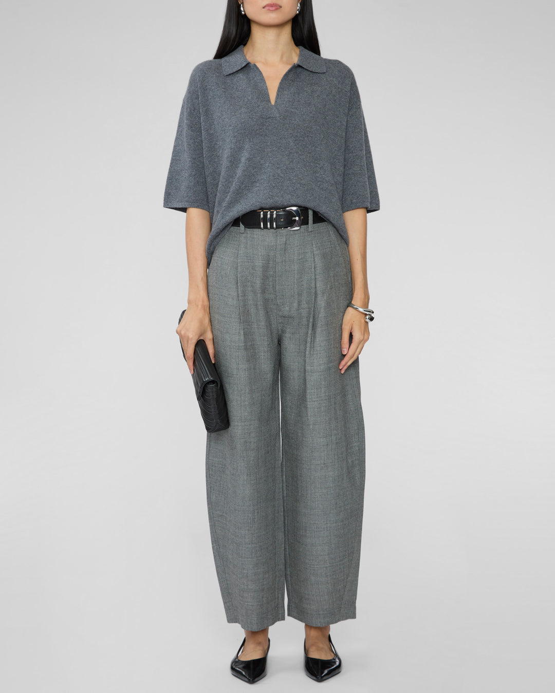 LISA YANG Neela T-Shirt in Graphite