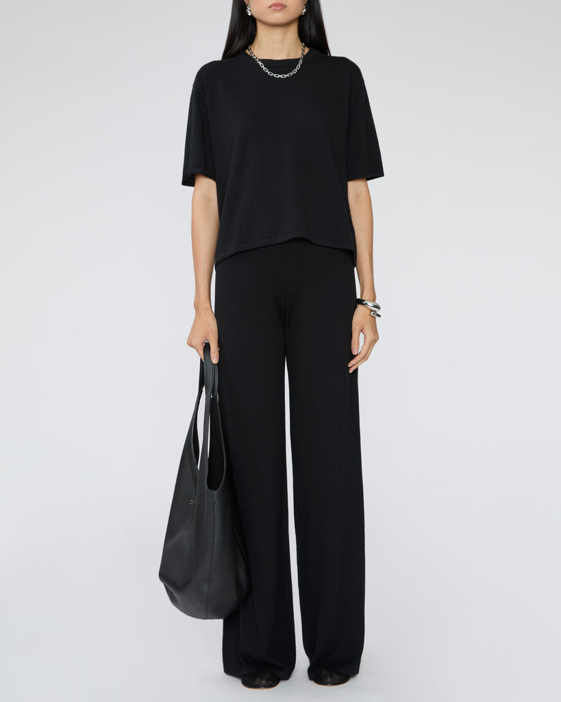 LISA YANG Rubie T-Shirt in Noir
