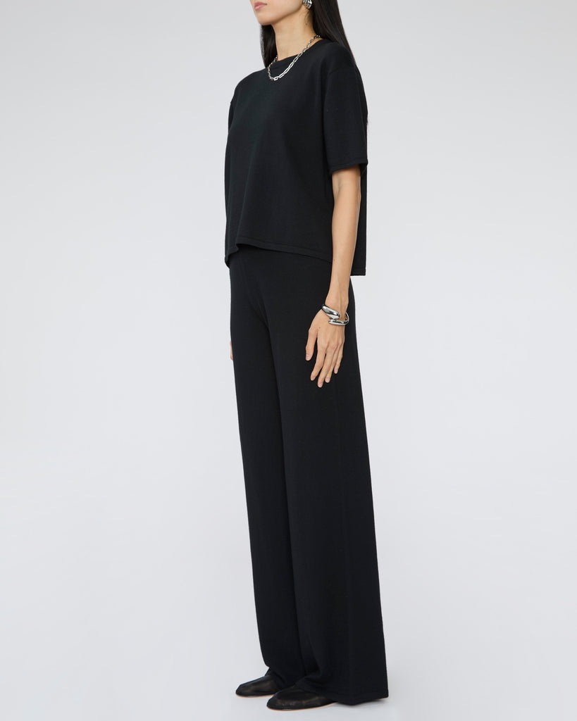 LISA YANG Rubie T-Shirt in Noir