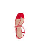 Triana Strappy Mid-Heel Sandal with Ball in Red