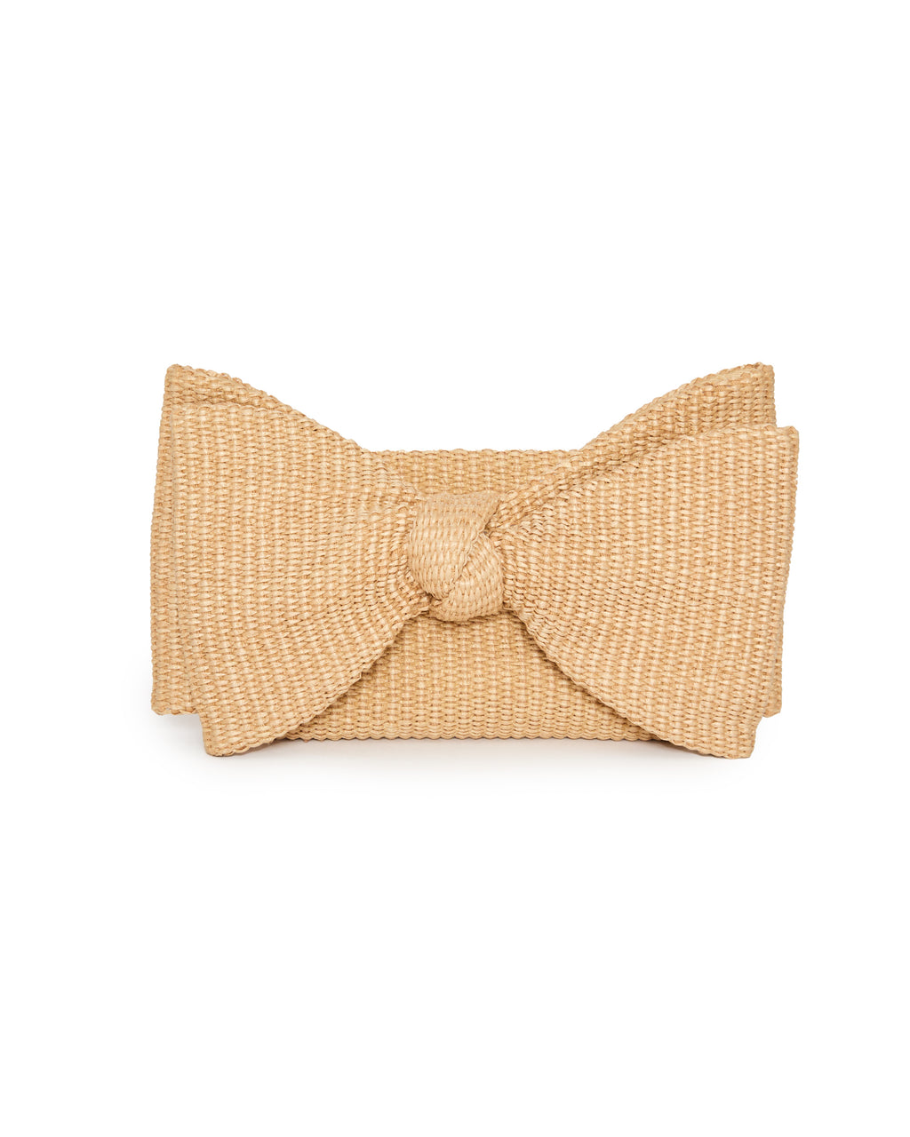 LOEFFLER RANDALL Valerie Bow Clutch in Natural