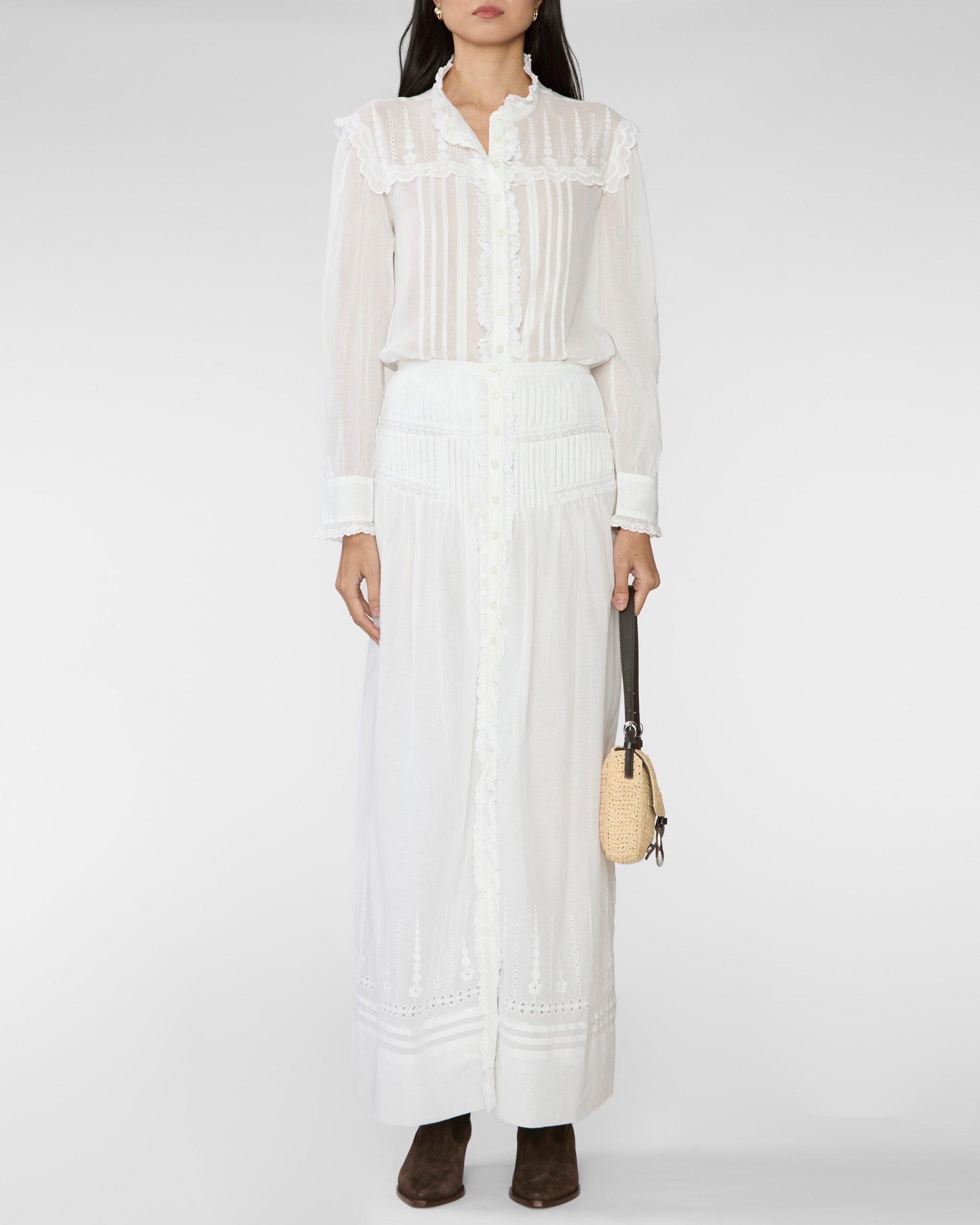 ISABEL MARANT ETOILE Loraine Skirt in White – Capsule Shop