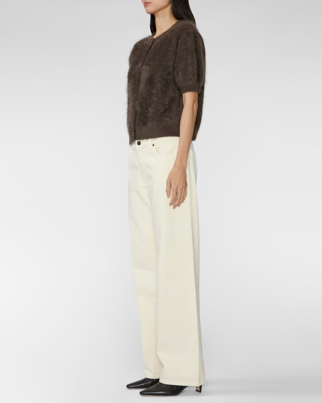 Lucianne Cardigan Dark Fern Brushed