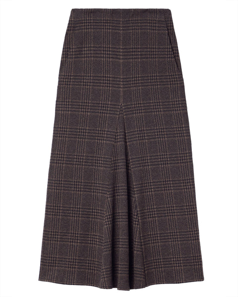 Lutz Knit Godet Midi Skirt