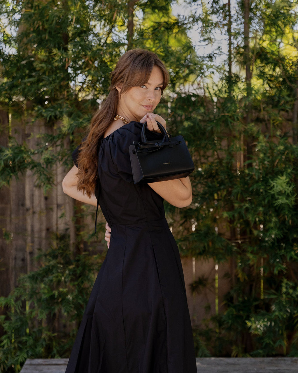 MANSUR GAVRIEL Mini Mini Sun Bag in Black
