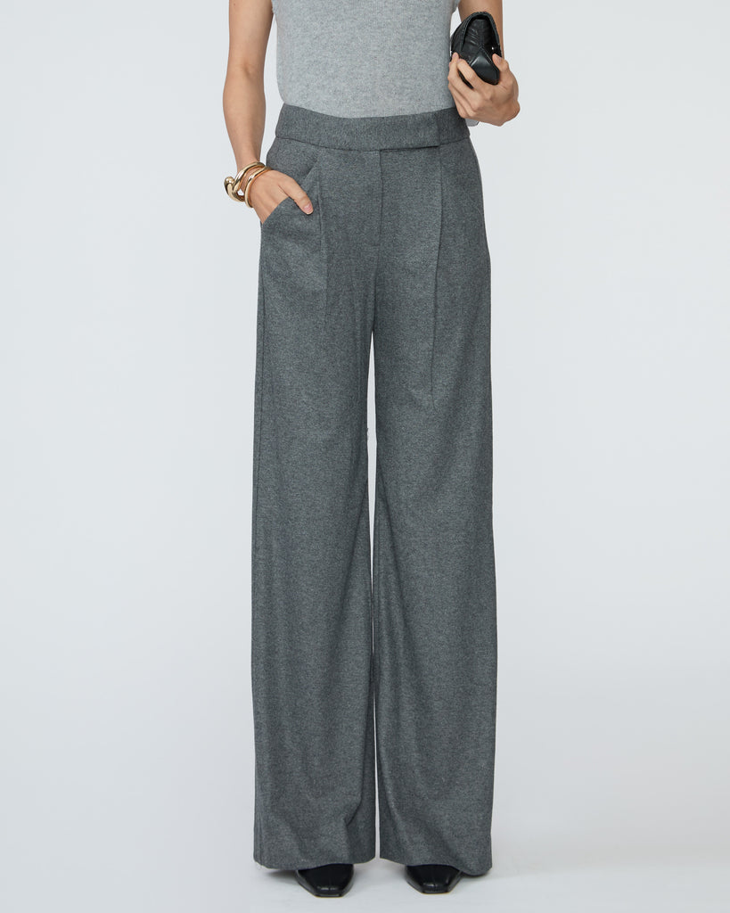VERONICA BEARD Marbeau Pant in Medium Heather Grey