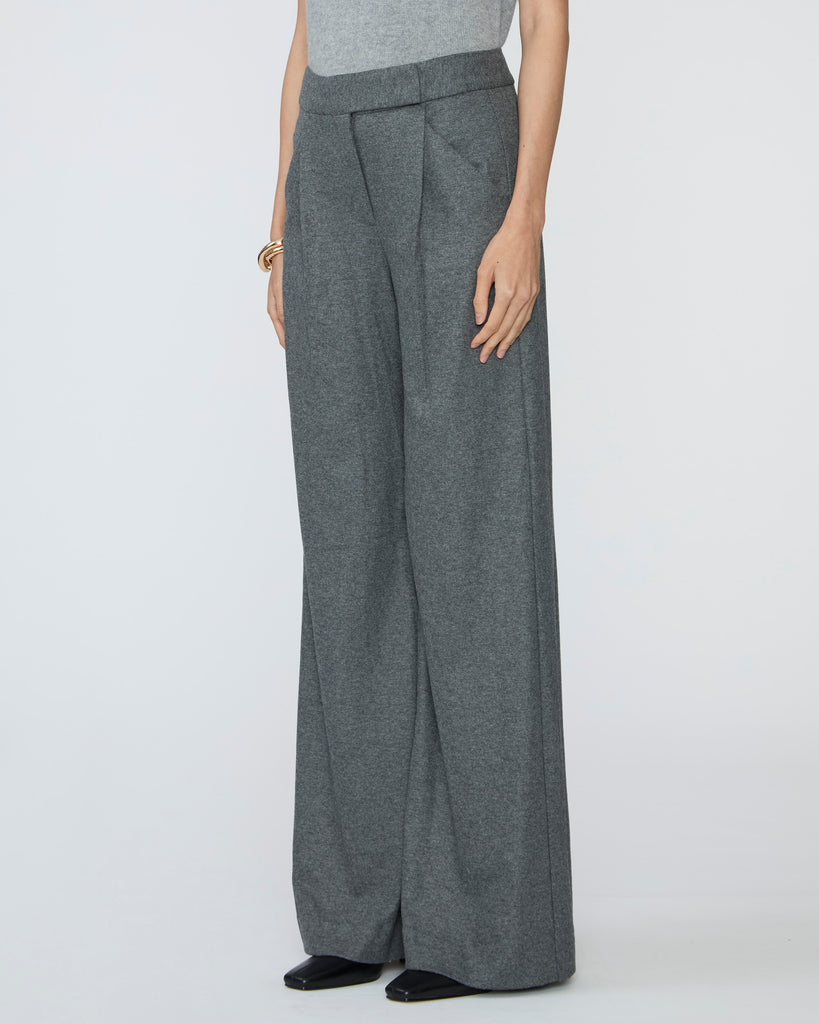 VERONICA BEARD Marbeau Pant in Medium Heather Grey