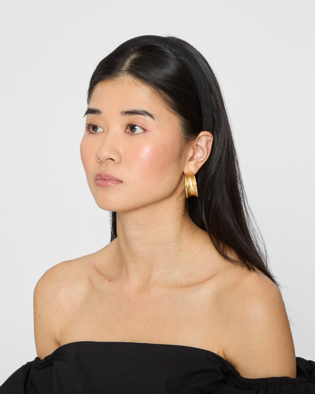LOEFFLER RANDALL Marina Puffy Headband in Black