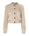 Marl Cardi Sweater in Oatmeal Heather Multi