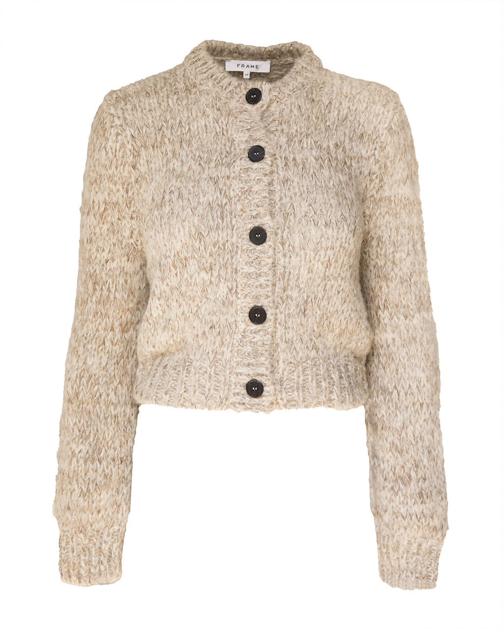 Marl Cardi Sweater in Oatmeal Heather Multi