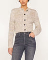 Marl Cardi Sweater in Oatmeal Heather Multi
